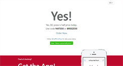 Desktop Screenshot of ispizzahalfprice.com